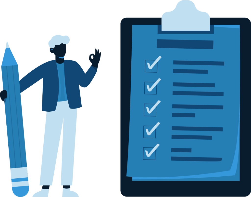 clipboard with a job-ready professional's checklist